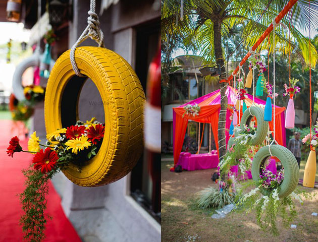 Colorful Tires - Mehendi Decor