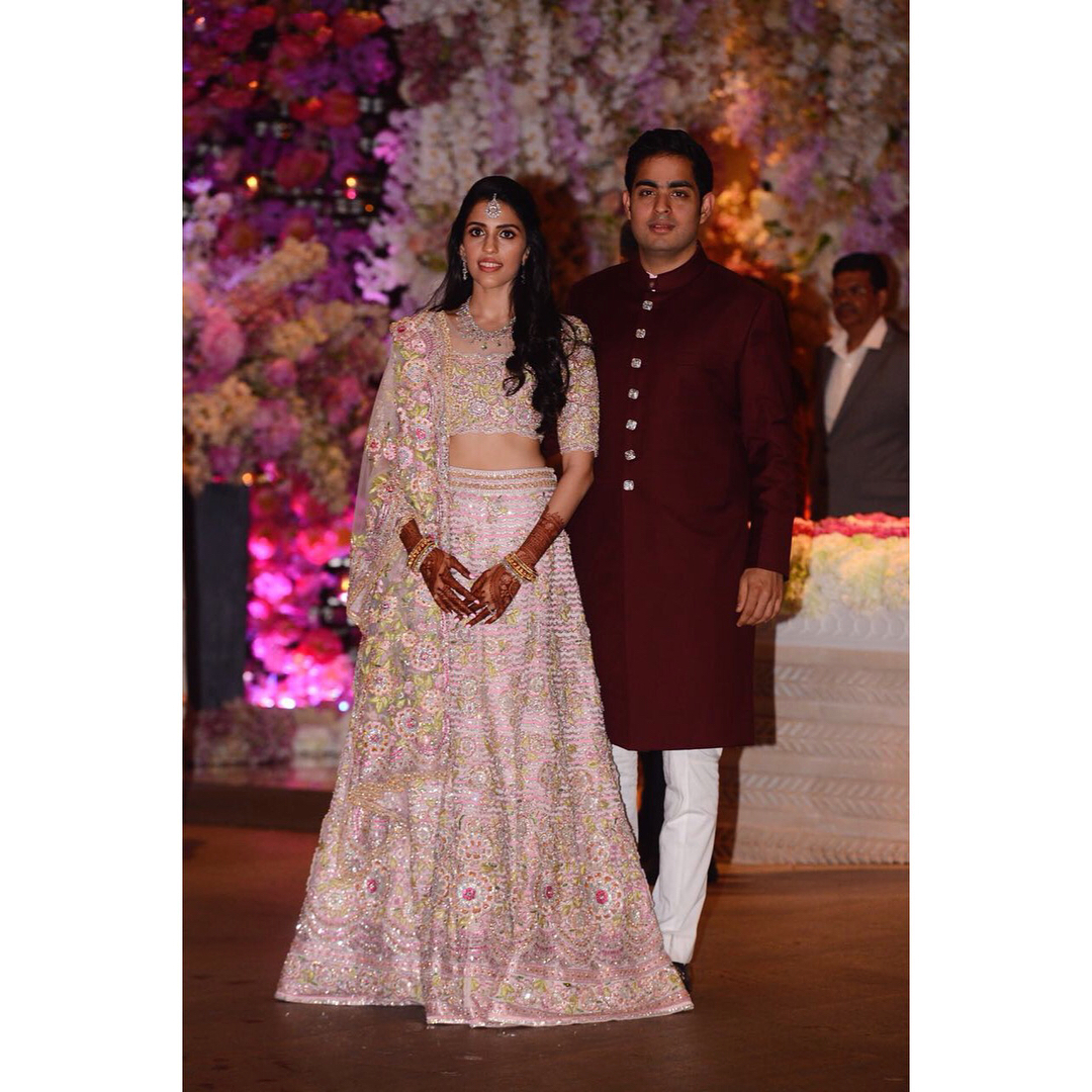 Akash Ambani and Shloka Metha 