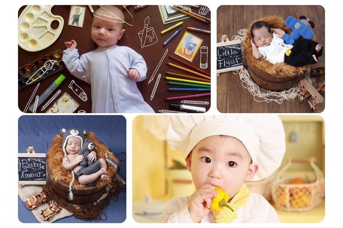 25 Baby Photoshoot Ideas that are Cute and Creative