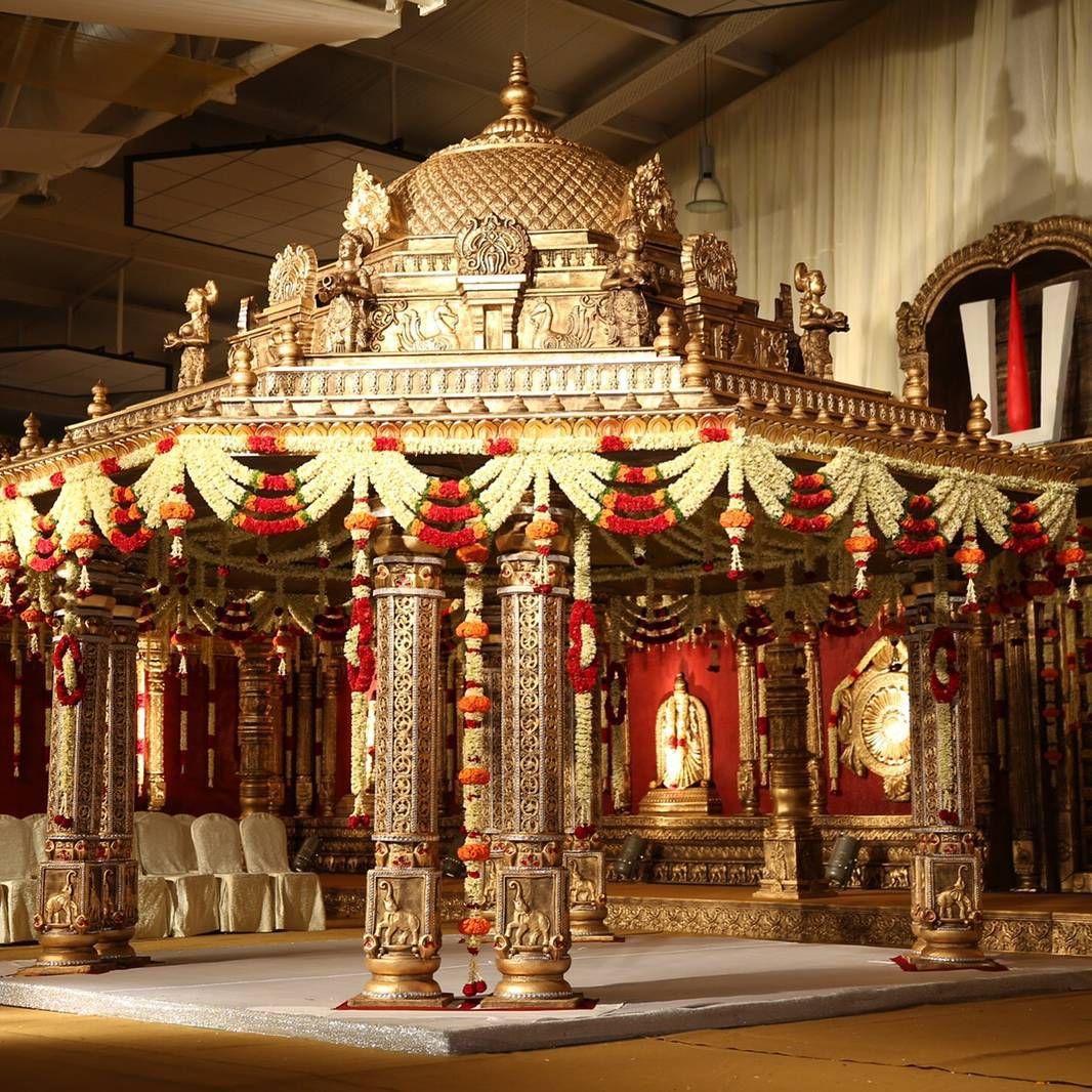 Temple Style Mandap Decoration