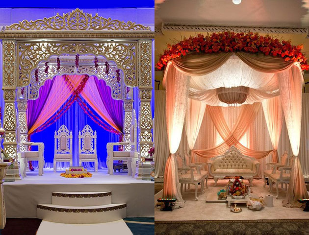 wedding stage decoration, mandap decoration, marriage stage decoration, flower decoration stage, mandap design