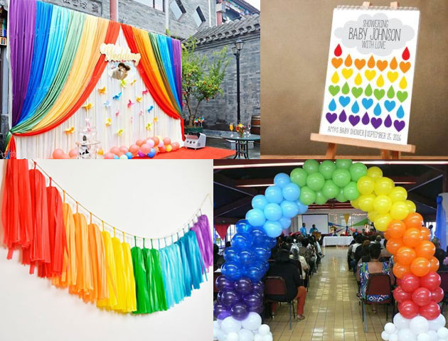 Baby shower party planning for Rainbow Theme