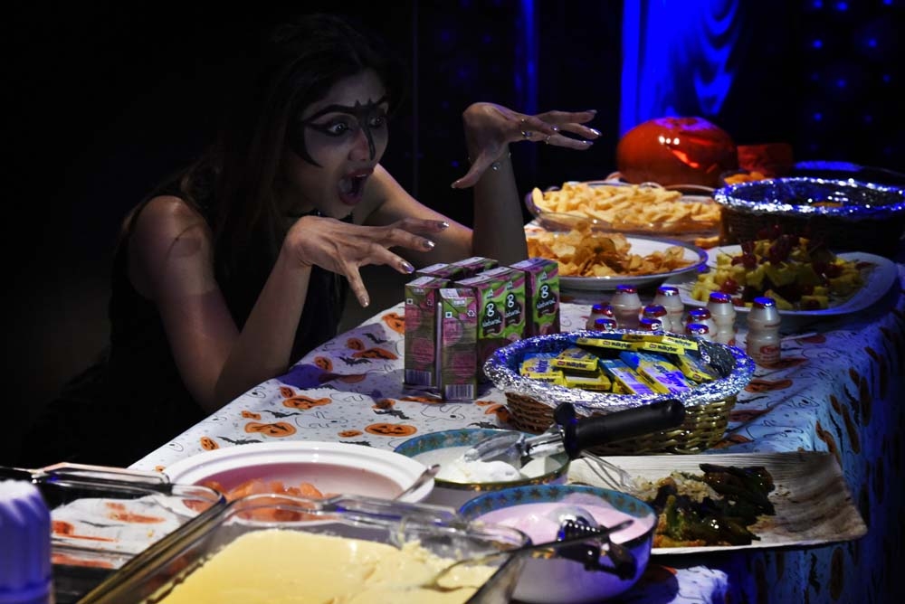 Shilpa Shetty son, Viaan, birthday Decoration, Halloween Food, Shilpa Shetty scary