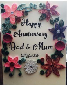 self made card parents anniversary gift ideas