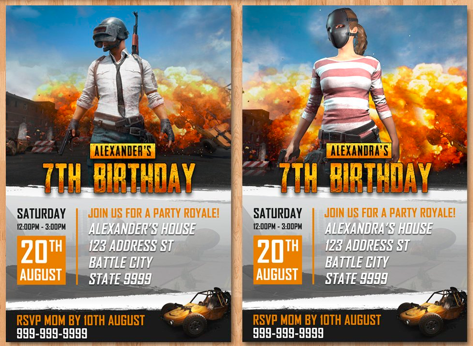 Pubg Party, Pubg, pubg themed birthday party, Pubg theme, Pubg themed birthday party ideas Pubg birthday invites, pubg birthday theme, player unknowns battleground, battle royale