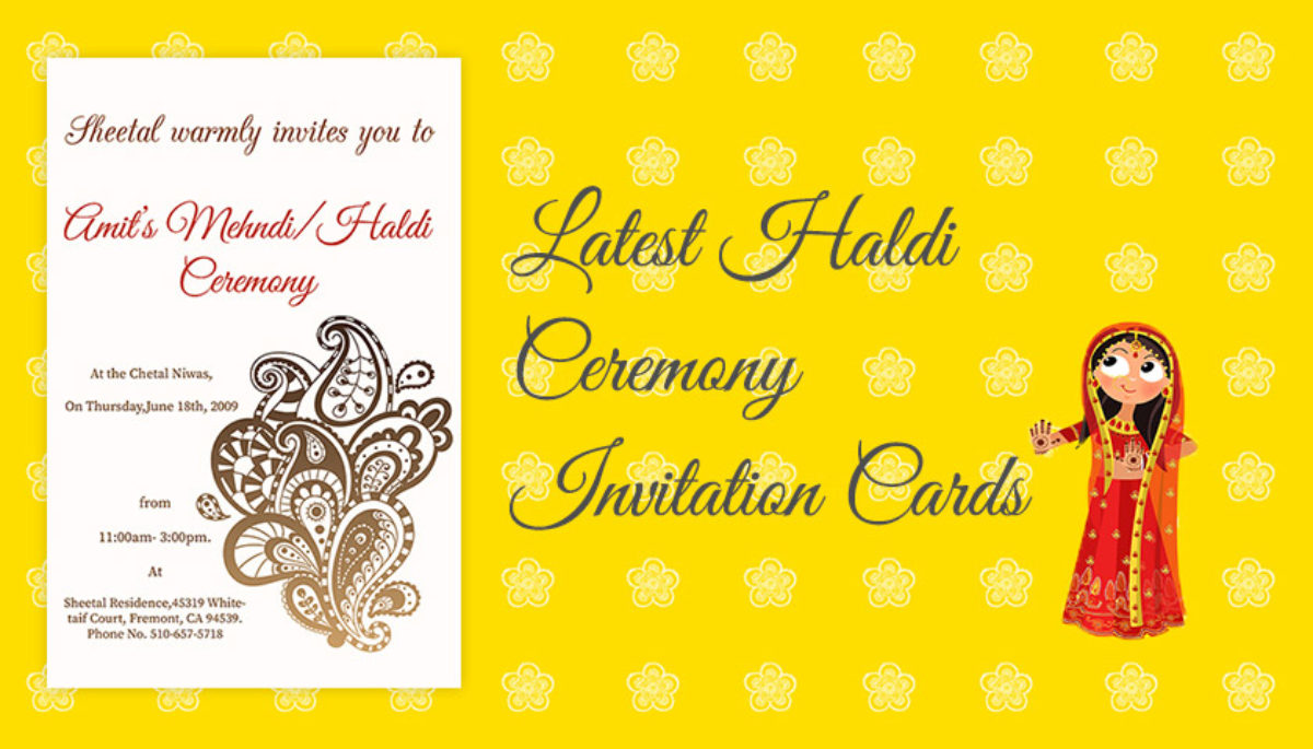 Latest Haldi Invitation Cards | Haldi Ceremony Quotes & Messages in Hindi