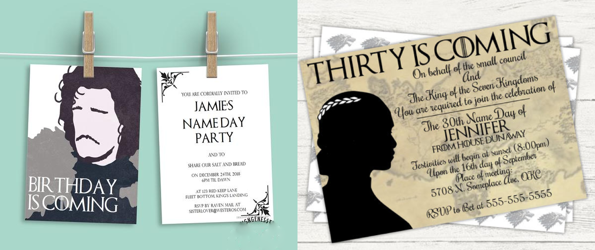 game of thrones birthday party, game of thrones party decorations, game of thrones birthday card, game of thrones party ideas, game of thrones themed party, game of thrones birthday decorations