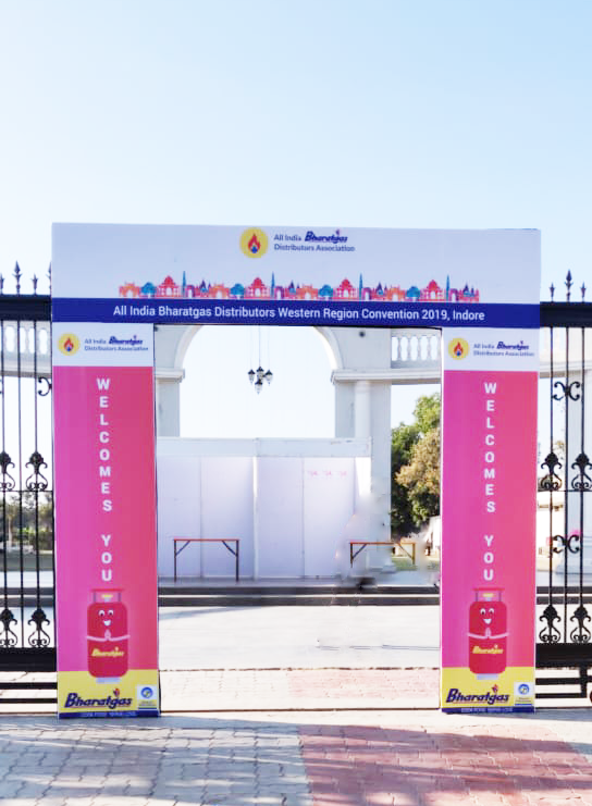 Entrance aibda, Bharat gas, real event, corporate event