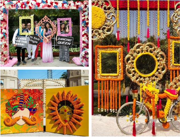 Quirky haldi decoration