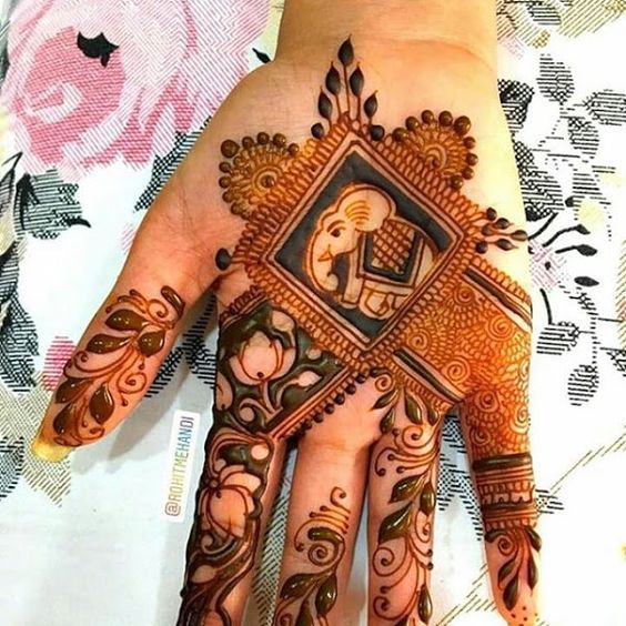 Elephant Trending Bridal Mehendi Designs 