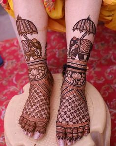 Leg Mehendi designs 