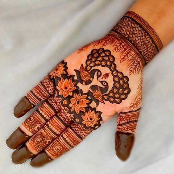 Peacock Trending Bridal Mehendi Designs 