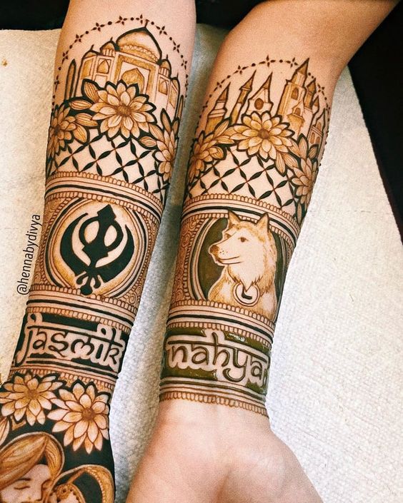 Personalized Wedding Mehndi Designs