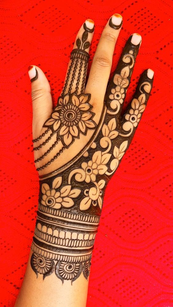 The Modern Dhulaniya Mehendi Design 