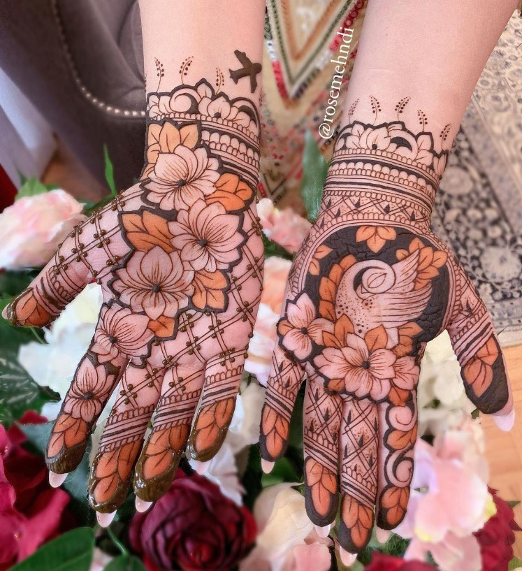 Two-Tone Indian Mehndi Designs