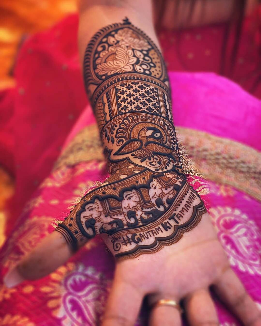 Wedding Hashtag Indian Mehndi Designs