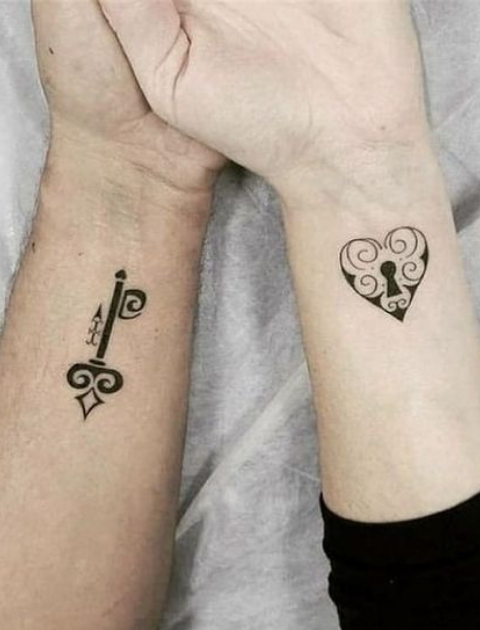 Couple Tattoo Ideas, Couple tattoo, Matching tattoo, His and Hers Tattoo, Marriage tattoo, Matching couple tattoo, Couple tattoo designs, Couple tattoos small, Best couple tattoos, Unique couple tattoos