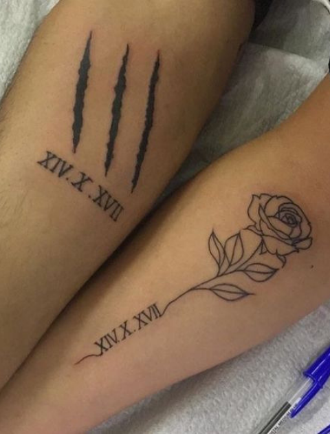 Couple Tattoo Ideas, Couple tattoo, Matching tattoo, His and Hers Tattoo, Marriage tattoo, Matching couple tattoo, Couple tattoo designs, Couple tattoos small, Best couple tattoos, Unique couple tattoos