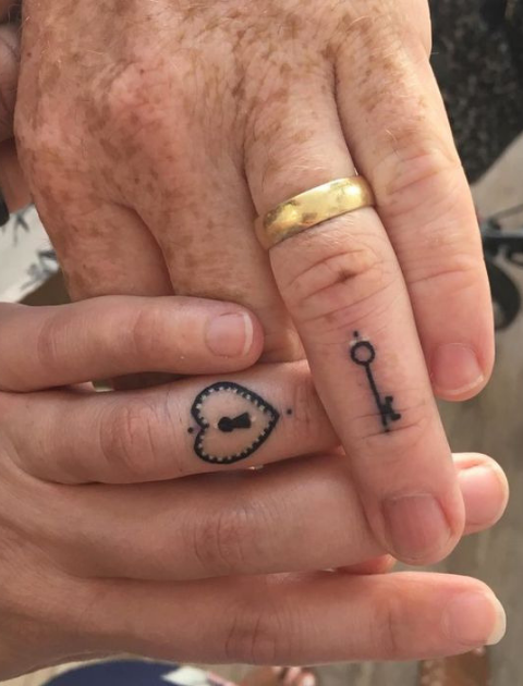 Couple Tattoo Ideas, Couple tattoo, Matching tattoo, His and Hers Tattoo, Marriage tattoo, Matching couple tattoo, Couple tattoo designs, Couple tattoos small, Best couple tattoos, Unique couple tattoos