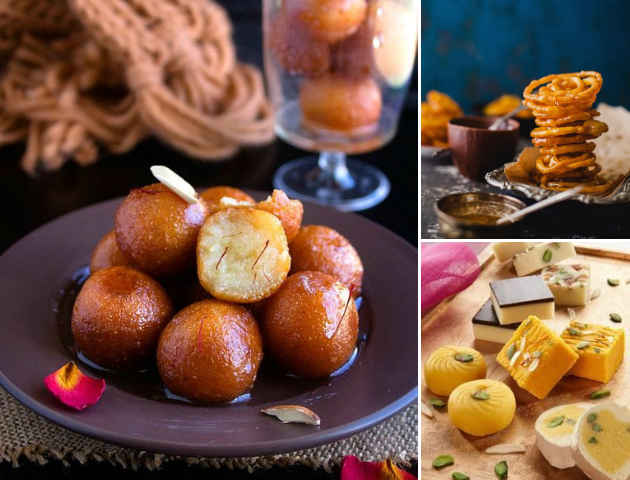 Best Indian Wedding DIshes Desserts: Gulab Jamun, Jalebi, malai peda