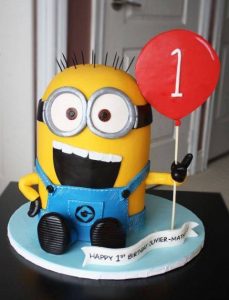 Cartoon Themed 1st Birthday Cake Ideas: