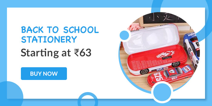 Back to school stationery. Starting at Rs. 63. Buy Now