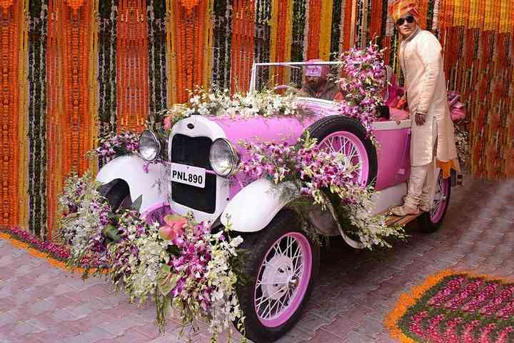 All Pink Theme Car Decoration