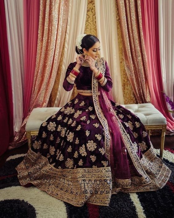 Purple Lehenga Colour