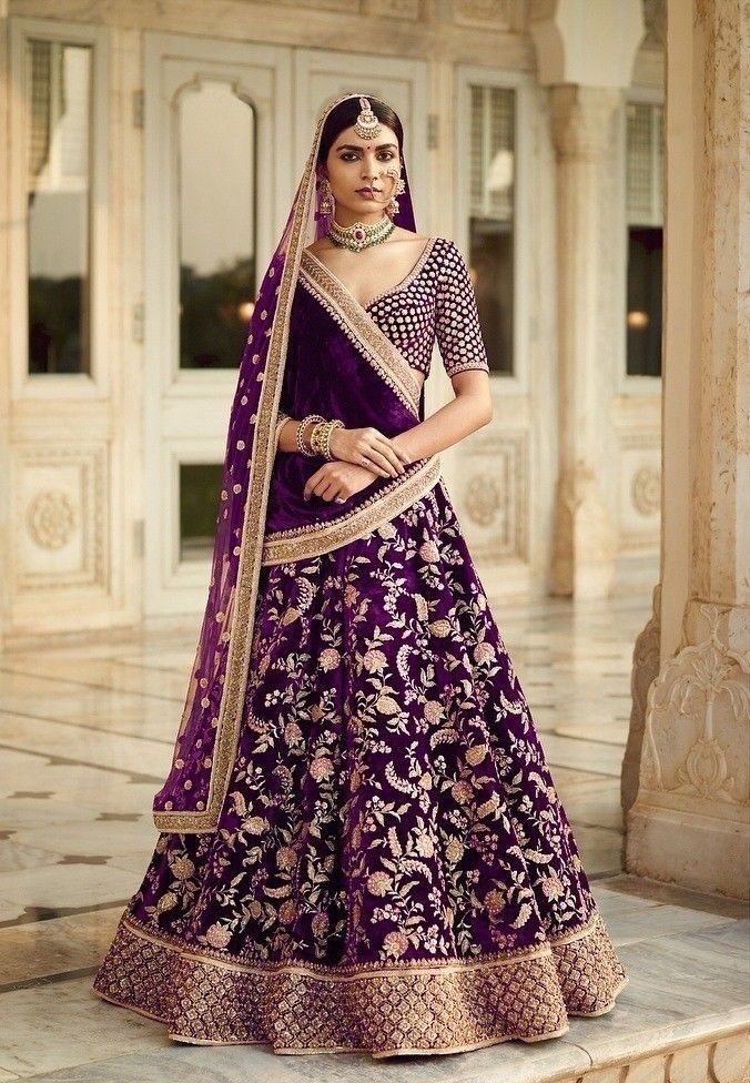 Purple Lehenga Colour