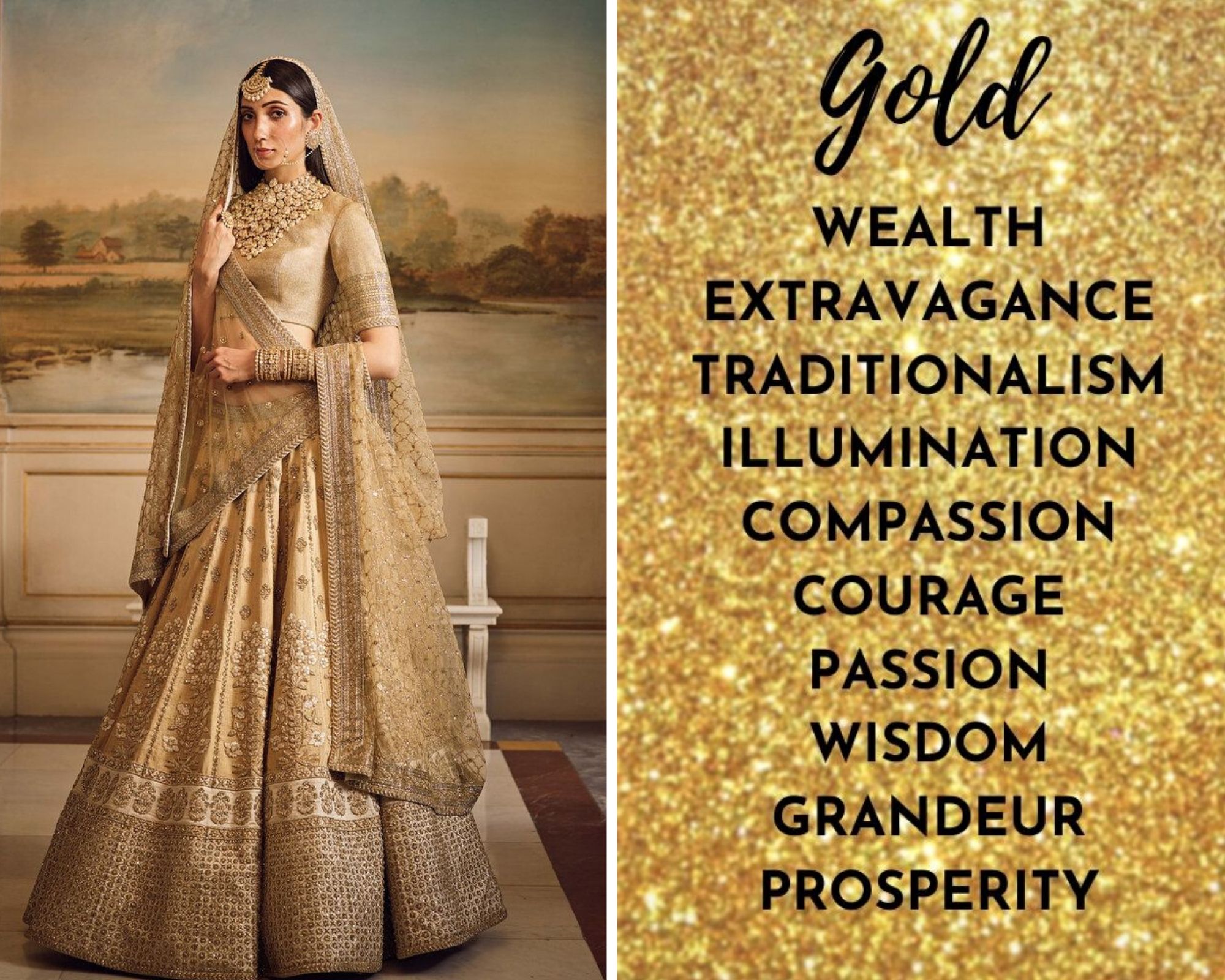 Golden Lehenga Colour