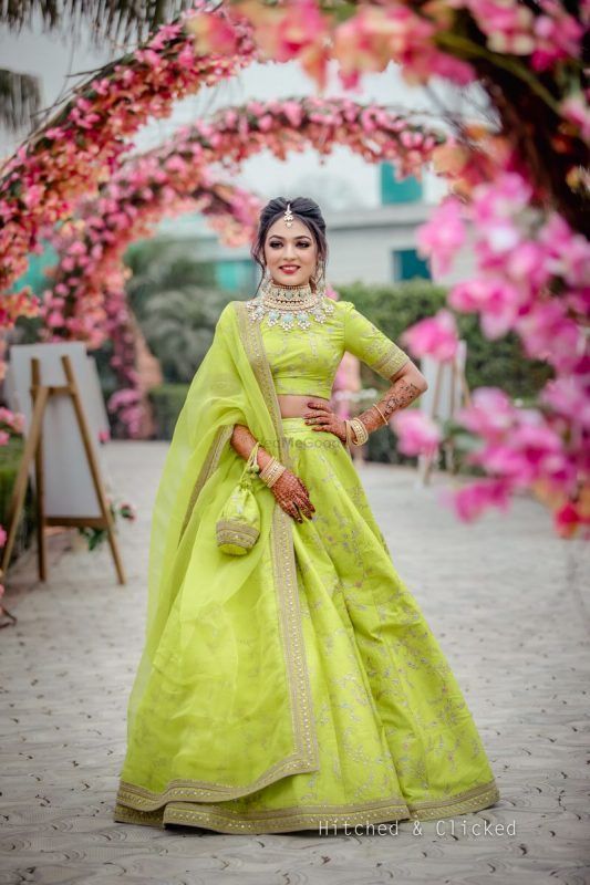 Green Lehenga Colour