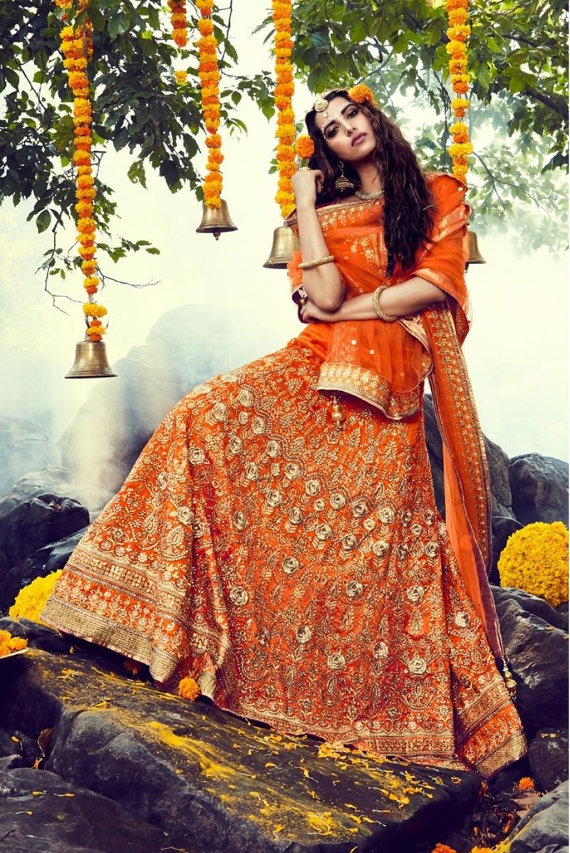 Orange Lehenga Colour