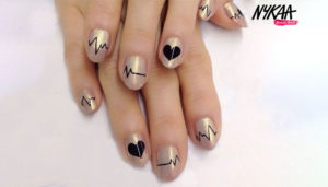 Heartbeat Nail Design by Nykaa