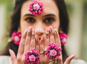 Pastel Bridal Nail Art