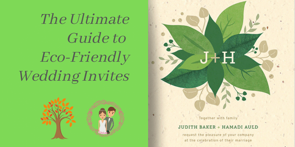 sustainable unique wedding invites