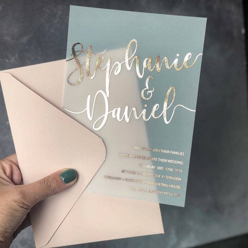 vellum paper unique wedding invites