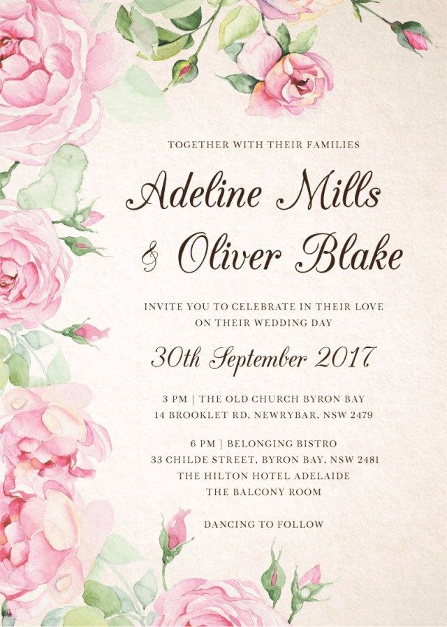 floral 7 awesome ideas for digital wedding invitation for your wedding