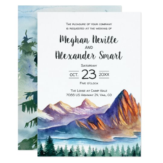 landscape unique wedding invites