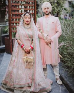 Neha Kakkar Coordinated Wedding Dress