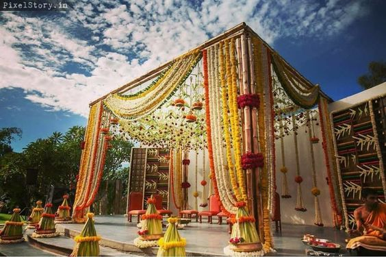 genda phool, genda phool decoration ideas, genda phool decoration, genda phool gate decoration, genda decoration, genda phool wedding decorations, genda flower decoration, door decoration with marigold flowers, marigold flower decoration