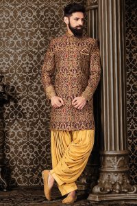 Indo Western Sherwani Designs - Silk