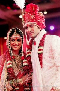 wedding look - Genelia D’Souza and Riteish Deshmukh Wedding Look