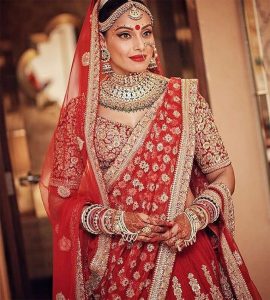 wedding look - Bipasha Basu and Karan Singh Grover Wedding Look