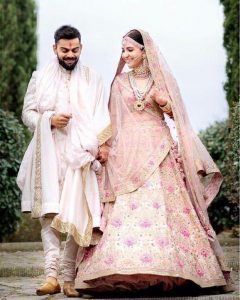 wedding looks, bollywood celebrities inspired wedding looks, wedding look ideas, wedding outfit ideas Anushka Sharma and Virat Kohli Wedding Look