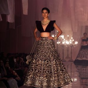 Silver Embroidered Manish Malhotra Lehenga