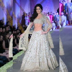 White Glittery Manish Malhotra Lehenga