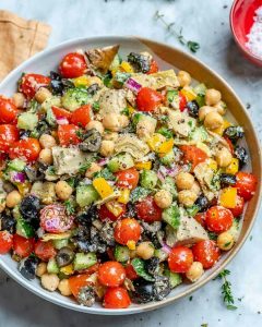 Chickpeas and Vegetable Salad Healthy Wedding Menu