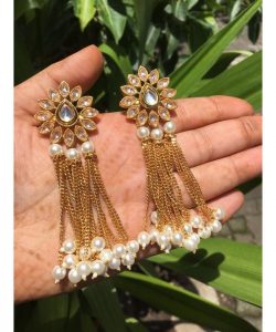 drop Bridal Earrings with pearls