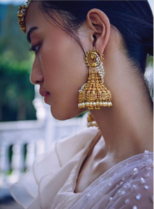 Jhumka Bridal Earrings pearls