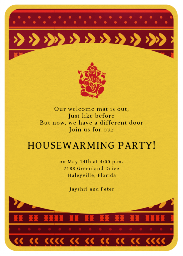 House Warming Party Tips for Invitation